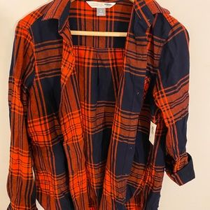 Old Navy Red/Navy Flannel